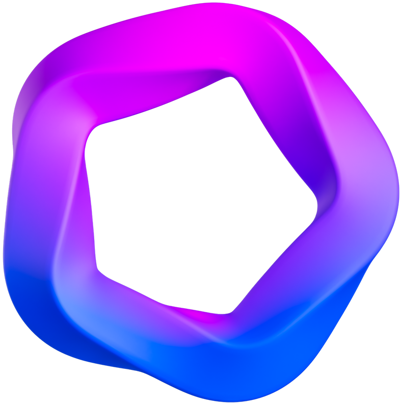 3D Smooth Gradient  Pentagon
